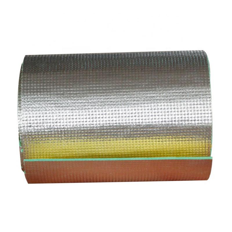 Aluminum Foil-Supported XPE Foam Roll Fireproof Adhesive Insulation - PAIDU